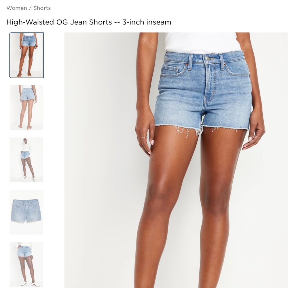 Old Navy High-Waisted OG Jean Shorts -- 3-inch inseam